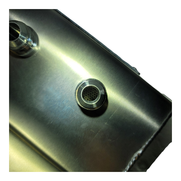 Oil Catch Can, KIMISS Universal 500ml 2-Port Oil Catch Can Aluminium Baffle Tank Reservoir Accessoires