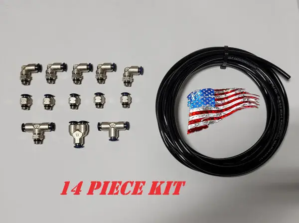 SBP Push To Connect Air Fitting Kit for Blow Off Valve Turbo Supercharger Solenoid Vacuum Block and more - Image 2