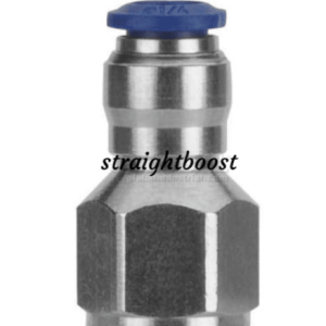 SBP Push To Connect Fitting for Autometer VDO and more Mechanical Boost Gauge M10x1.0 1/8"NPT (Straight)