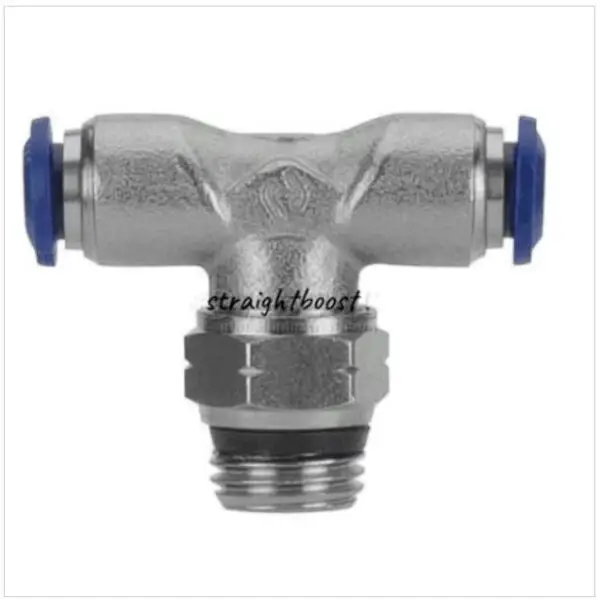 SBP  Push to Connect Threaded T Union Fitting Boost Vacuum Turbo Supercharger M10x1.0 or 1/8" NPT