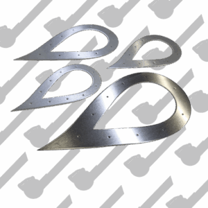 Trim Plate Ring for Teardrop Exhaust Tip | Aluminum, Stainless Steel and Titanium | 1.5"-5.0" Available