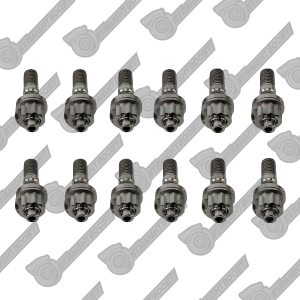 12pc Titanium Extended Exhaust Manifold Studs for BMW 325I 525I E30 E28 w/M20