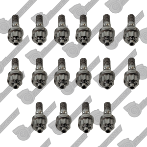 16pc Titanium Extended Exhaust Manifold Studs for BMW M60 M62 V8 Engine E34 530i