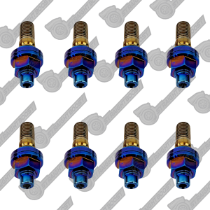 8pc Titanium Extended Exhaust Manifold Studs for BMW E21 320i 1.8i M10