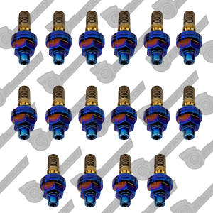 SBP 16pc Titanium Exhaust Manifold Studs for BMW 328i E90 E92 E92 w/ N52 N54 Engine