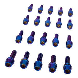 SBP RB20 RB25 Titanium Valve Rocker Cover Bolts | RB25DET Dress-Up Kit Blue
