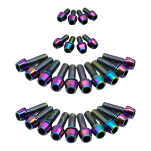 SBP RB20 RB25 Titanium Valve Rocker & Coil Cover Bolts | RB25DET Dress-Up Kit Neochrome