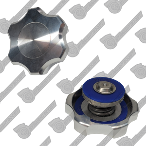 16 PSI 1.1 BAR Billet Aluminum Radiator Cap | CNC Machined Finish | Fits Large 42mm Neck