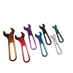 7 Piece Aluminum AN Wrench Set -3 AN to -16 AN Spanner Tool Set for Hose Ends and Fittings