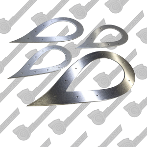 SBP Teardrop Exhaust Tip Trim Plate Ring 1.5"-5.0" | Aluminum, Stainless Steel and Titanium
