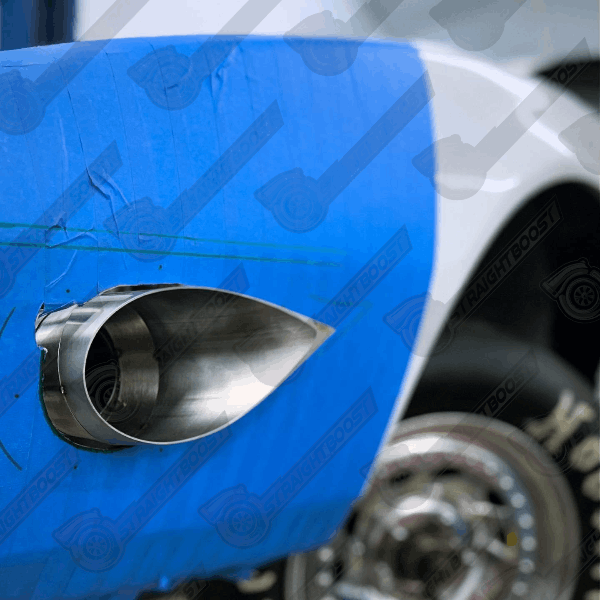 SBP Stainless Steel Teardrop Exhaust Tip | Weld-On Performance Exhaust Outlet - Image 2