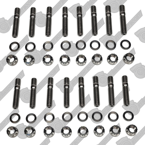 SBP 16pcs 3/8"-16 Titanium Exhaust Header Stud Kit for GM 396 427 454 Engine