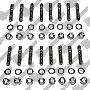 SBP 16pcs 3/8"-16 Titanium Exhaust Header Stud Kit for GM 396 427 454 Engine