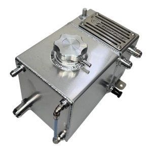 Large Engine Coolant Expansion Oil Catch Can Combo Tank Raw | Fits 99-07 GM Truck SUV Silverado & Sierra
