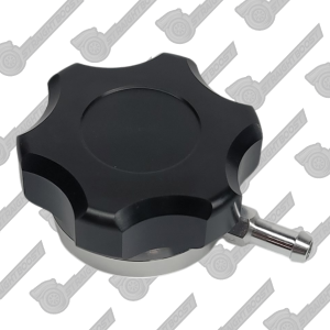 11 PSI 0.7 BAR Pressure Cap with 32mm Weld On Neck | Black Anodized Finish