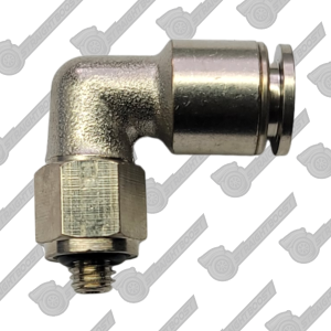SBP Brass 10-32 UNF Push Connect Elbow Fitting for Fuel Pressure Regulators and more