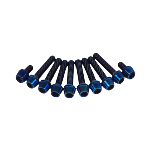 SBP RB26DETT Titanium Coil Cover Bolts | RB26 Dress-Up Kit Blue
