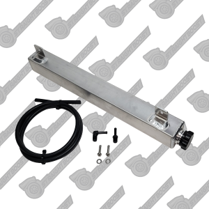 SBP Aluminum Overflow Tank Bottle Reservoir for 95-04 Toyota Tacoma | Black cap