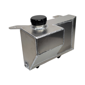 SBP Aluminum Coolant Overflow Tank Bottle 1986-1991 Mazda RX-7 FC FC3S Black Cap
