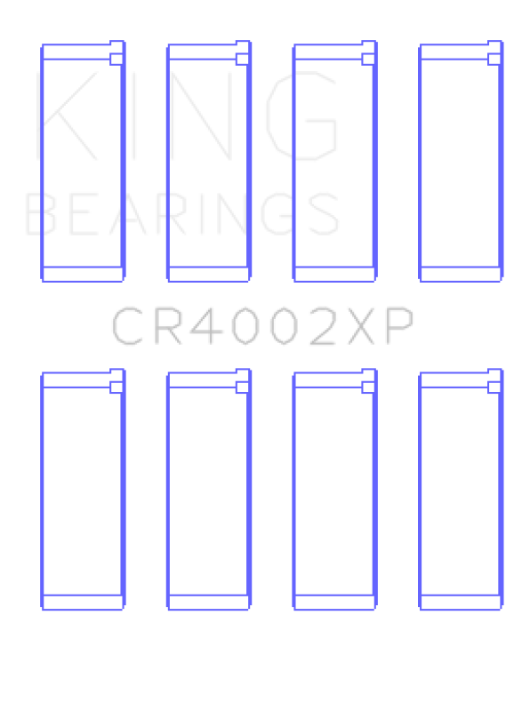 King Engine Bearings Mazda B6/B6-T/ZM/B3/B5 Connecting Rod Bearings (Set of 4) - Size +.026mm - Image 7