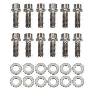 Wilwood Bolt Kit - Hat/Rotor 1/4-28x.75 12 Pt Stainless