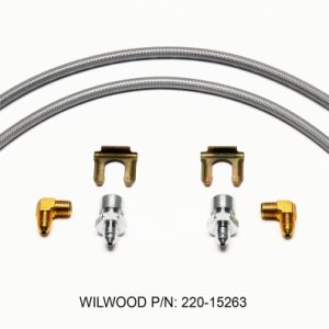 Wilwood Flexline Kit 18inch M10x1.50 IF 1/8-27 NPT 90 Degree