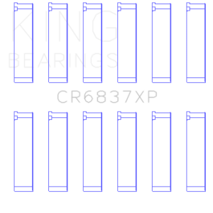 King Engine Bearings Honda J30/J35 Connecting Rod Bearing Set (Set of 6)