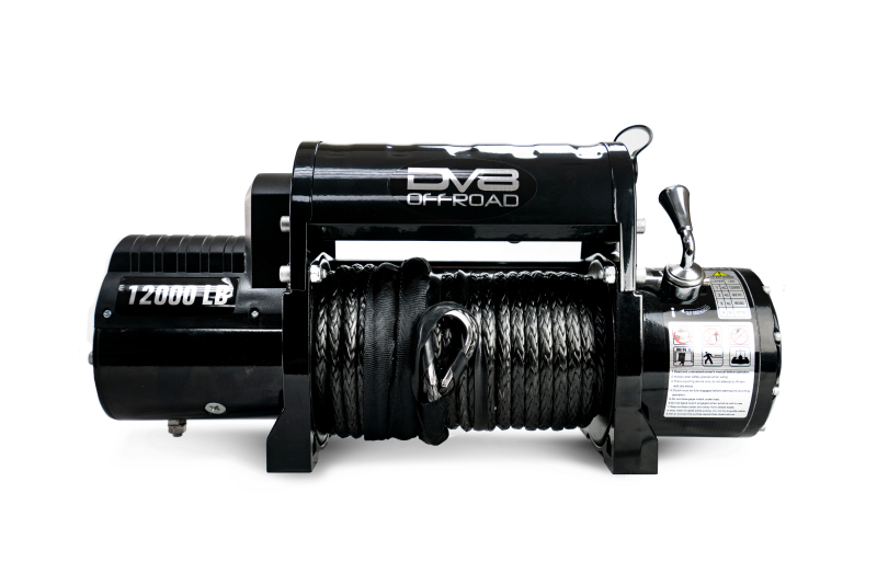 DV8 Offroad 12000 LB Winch w/ Synthetic Line & Wireless Remote - Black - Image 8