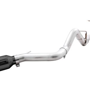 AWE Tuning 2021+ Ford Bronco 0FG Single Rear Exit Exhaust w/Diamond Black Tip & Bash Guard