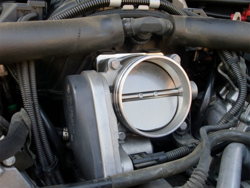 aFe Silver Bullet Throttle Body Spacers TBS BMW 5 Series (E60) 06-10 V8-4.8L - Image 2