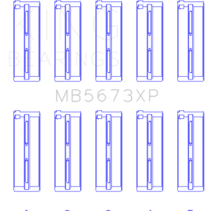 King Engine Bearings Honda F20C/F22C 16v Performance Main Bearing Set - Size STD
