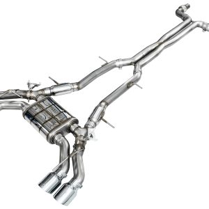 AWE Tuning 2021+ Cadillac CT4-V Blackwing SwitchPath Exhaust - Chrome Silver Tips