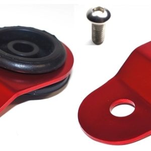 Torque Solution Radiator Mount Combo with Inserts (RED) : Mitsubishi Evolution 7/8/9