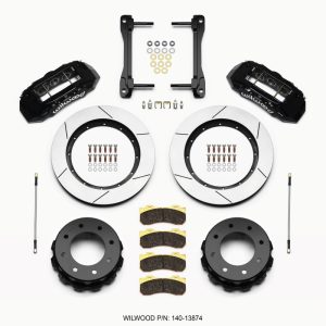 Wilwood TX6R Rear Kit 15.50in Black 2011-2015 GM Truck/SUV 2500