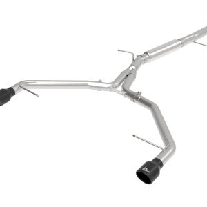 aFe 17-19 Audi A4 (L4-2.0L) MACH Force-Xp Stainless Steel Axle-Back Exhaust System - Black Tip