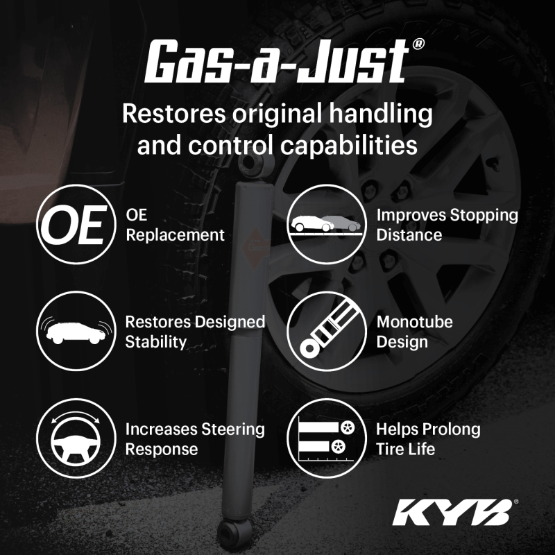 KYB Shocks & Struts Gas-A-Just Rear 13-20 Lexus GS350 - RWD with Adaptive Suspension - Image 3