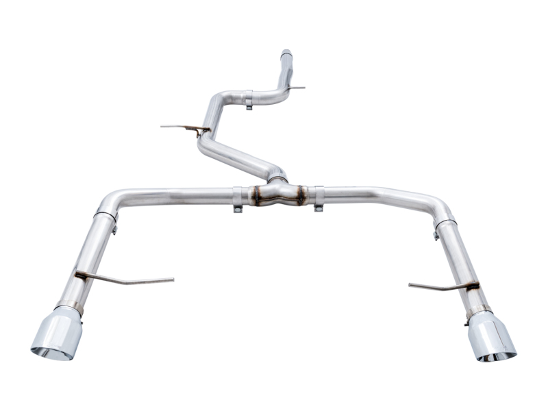 AWE Tuning 18-21 Volkswagen Jetta GLI Mk7 Track Edition Exhaust - Chrome Silver Tips (Fits OEM DP) - Image 4