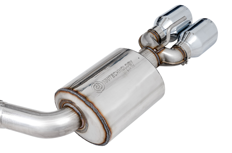 AWE Tuning 2015+ Dodge Challenger 6.4L/6.2L Non-Resonated Touring Edition Exhaust - Quad Silver Tips - Image 2