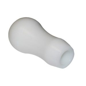 Torque Solution Delrin Tear Drop Tall Shift Knob (White): Universal 10x1.25