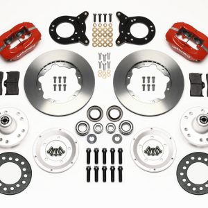 Wilwood Forged Dynalite Front Kit 11.00in Red 1970-1973 Mustang Disc & Drum Spindle