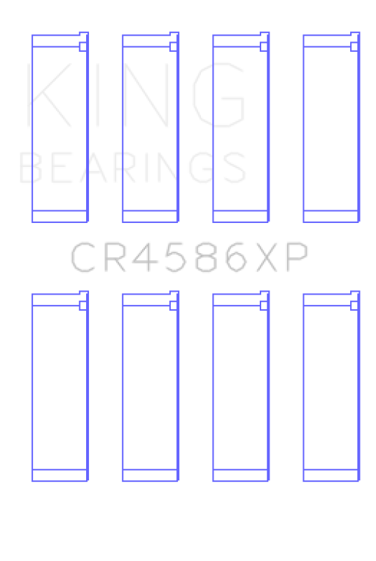 King Engine Bearings Mitsubishi 4B11T EVO X 2007+ (Size STD) Performance Rod Bearing Set - Image 4