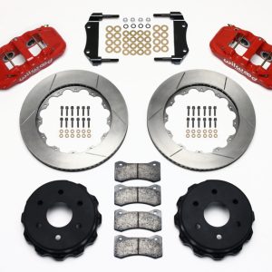 Wilwood AERO4 RearTruck Kit 14.25in Red 1999-2010 GM 1500-SUV 1 Piston OE Caliper
