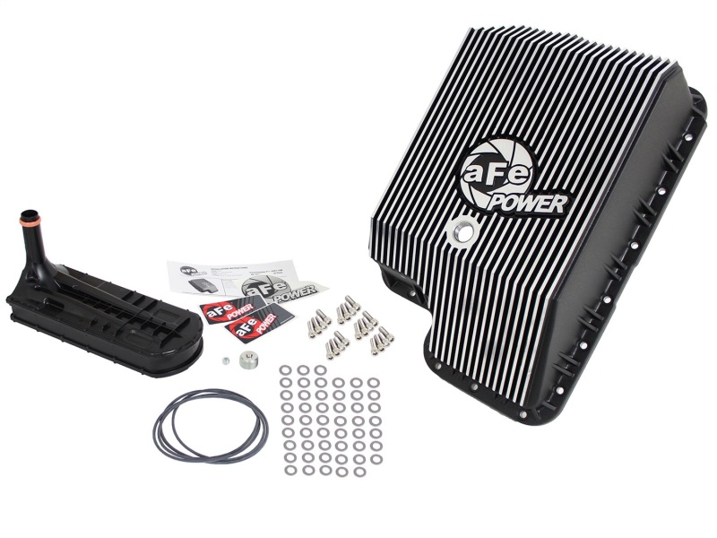 aFe Transmission Pan (Black); Ford Diesel Trucks 03-10 V8-6.0/6.4L (td) - Image 3