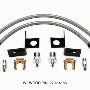 Wilwood Flexline Kit 14 inch -3 M10-1.00 IF 1/8 NPT Straight