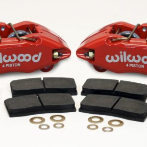 Wilwood DPHA Front Caliper & Pad Kit Red Honda / Acura w/ 262mm OE Rotor