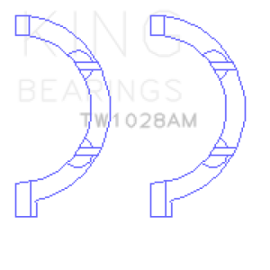 King Engine Bearings Chrysler Pentastar 3.6L ERB V6 Thrust Washer Set