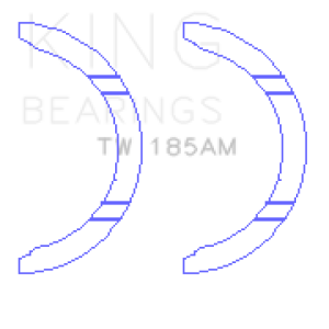 King Engine Bearings Toyota 1ZZ-FE Thrust Washer Set