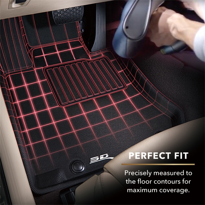 3D MAXpider 08-11 Subaru Impreza / WRX / 08-14 Impreza WRX STI Kagu 1st Row Floormats - Black - Image 4