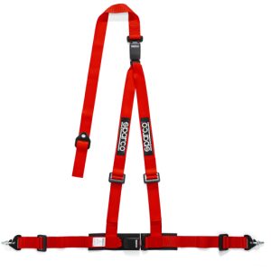 Sparco Belt 2 Inch Red 3Pt Double Release