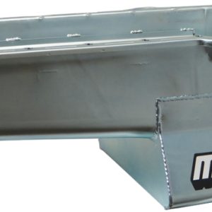 Moroso Pre-80 Chevrolet Small Block (w/Driver Side Dipstick) Wet Sump 7qt 8.25in Steel Oil Pan -Blk